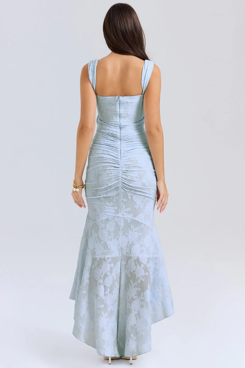 Vestido largo con corsé